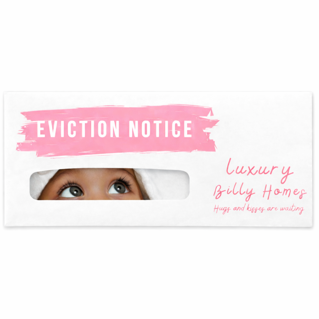 Cuddly eviction notice